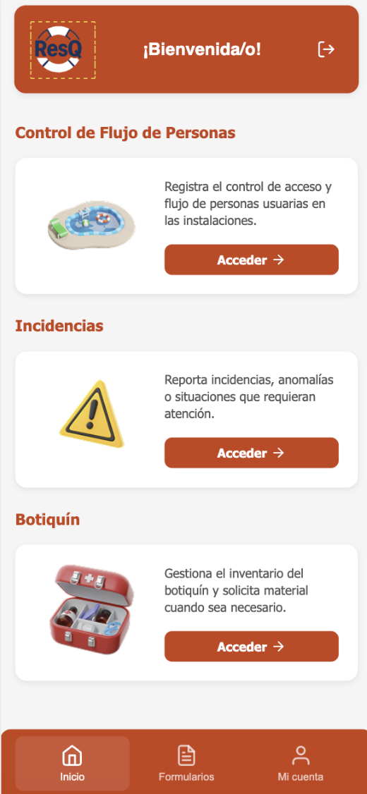 RESQ · App socorristas